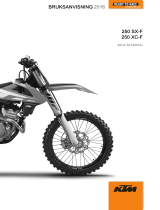 KTM 250 XC-F 2016 Bruksanvisning