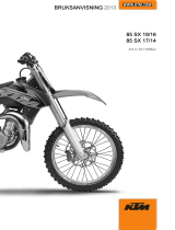 KTM 85 SX 17/14 2013 Bruksanvisning