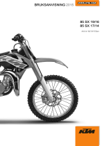 KTM 85 SX 19/16 2015 Bruksanvisning