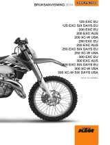 KTM 250 EXC Six Days 2014 Bruksanvisning