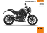 KTM 125 Duke 2016 Bruksanvisning