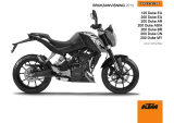 KTM 125 Duke 2015 Bruksanvisning