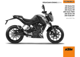 KTM 200 Duke 2014 Bruksanvisning