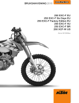 KTM 250 EXC-F Six Days 2015 Bruksanvisning