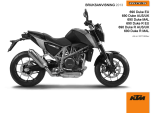 KTM 690 Duke R 2013 Bruksanvisning