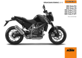 KTM 690 Duke R 2015 Bruksanvisning