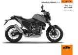 KTM 690 Duke 2016 Bruksanvisning