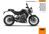 KTM 390 Duke 2015 Bruksanvisning