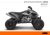 KTM 525 XC ATV 2012 Bruksanvisning