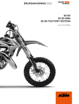 KTM 50 SX Factory Edition 2022 Bruksanvisning