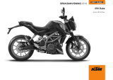 KTM 250 Duke 2016 Bruksanvisning