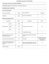Bauknecht KR 19G3 WS 2 Product Information Sheet