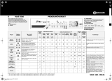 Bauknecht WAS 5540 Program Chart