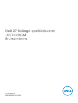 Dell S2722DGM Användarguide
