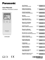 Panasonic CZ-RL511D Infrared Remote Control Användarmanual