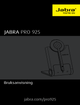 Jabra Pro 920 Mono Användarmanual