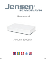Jensen Air:Link 3000DG Dual Band Router Användarmanual