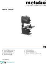 Metabo BAS 261 Precision Band Saw Användarmanual