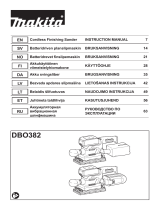 Makita DBO382 Cordless Finishing Sander Användarmanual