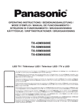 Panasonic TX43MX600E Snabbstartsguide