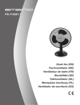 Emerio FN-114201.1 Desk Fan 25 W 23 cm Användarmanual