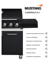 Mustang Gas grill Clarksville 6+1 black Bruksanvisning