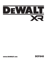 DeWalt DCF840 1-4 in Brushless Cordless Impact Driver Användarmanual