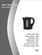 Emerio Wasserkocher, 1 Liter, 900 Watt, Schwarz Bruksanvisningar