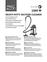 Meec tools 009639 1200 W Heavy-Duty Vacuum Cleaner Användarmanual