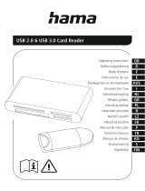 Hama 00124024 USB 2.0 and USB 3.0 Card Reader Användarmanual