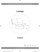 Rusta 605011480105 Lounge Torino Outdoor Sofa Användarmanual