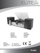 Soundmaster PL895 Elite Line Wooden Retro Vinyl Records Player Användarmanual