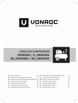 Vonroc CR503DC Cordless Compressor Användarmanual