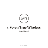 JAYS T7TW01 T-Seven True Wireless Earbuds Användarmanual