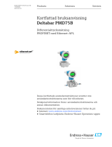 Endres+Hauser Deltabar PMD75B Short Instruction