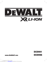 DeWalt DCD991 Cordless Brushless Drill Driver Bruksanvisningar