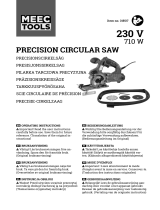Meec tools 018517 Precision Circular Saw Användarmanual
