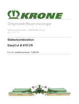 Krone BA EasyCut B 870 CR Bruksanvisningar