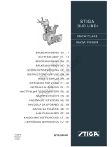 Simplicity STIGA SNOW FLAKE AND POWER, DUAL STAGE SNOWTHROWER Användarmanual