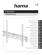 Hama 00118104 TV Wall Bracket Användarmanual