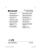 EINHELL TE-CD 18 Li BL Cordless Drill-Screwdriver Användarmanual
