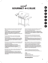 Mustang Gas grill Gourmet 4+1 Blue Bruksanvisning