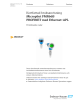 Endres+Hauser KA Micropilot FMR66B PROFINET Short Instruction