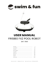 swim fun 1940 Frisbee FX2 Pool Robot Användarmanual