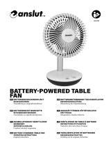 Anslut 022491 Battery Powered Table Fan Användarmanual