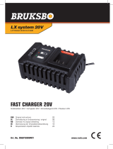 Rusta 956015900401 Bruksbo LX System 20V Fast Charger Användarmanual