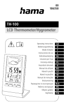 Hama 00186358 TH-100 LCD Thermometer/Hygrometer Användarmanual