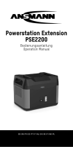 ANSMANN Erweiterungsmodul für Powerstation PS2200AC, 1408Wh Bruksanvisningar
