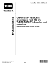 Toro Revolution GrandStand 132 cm 18850TE Användarmanual