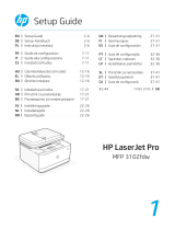 HP LaserJet Pro MFP 3102fdw Multifunctional Laser Printer Användarguide